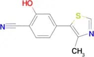 2-HYDROXY-4-(4-METHYLTHIAZOL-5-YL)BENZONITRILE