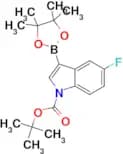 TERT-BUTYL 5-FLUORO-3-(4,4,5,5-TETRAMETHYL-1,3,2-DIOXABOROLAN-2-YL)-1H-INDOLE-1-CARBOXYLATE
