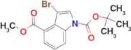1-(TERT-BUTYL) 4-METHYL 3-BROMO-1H-INDOLE-1,4-DICARBOXYLATE