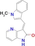 (E)-3-((1-METHYL-1H-INDOL-3-YL)METHYLENE)-1H-PYRROLO[3,2-B]PYRIDIN-2(3H)-ONE