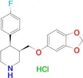(3R,4R)-3-((BENZO[D][1,3]DIOXOL-5-YLOXY)METHYL)-4-(4-FLUOROPHENYL)PIPERIDINE HCL