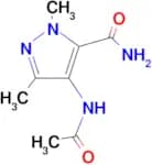 4-ACETAMIDO-1,3-DIMETHYL-1H-PYRAZOLE-5-CARBOXAMIDE