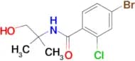 4-BROMO-2-CHLORO-N-(1-HYDROXY-2-METHYLPROPAN-2-YL)BENZAMIDE