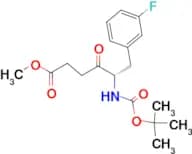 (S)-METHYL 5-((TERT-BUTOXYCARBONYL)AMINO)-6-(3-FLUOROPHENYL)-4-OXOHEXANOATE