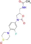 (S)-N-((3-(3-FLUORO-4-(1-OXIDOTHIOMORPHOLINO)PHENYL)-2-OXOOXAZOLIDIN-5-YL)METHYL)ACETAMIDE