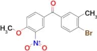 (4-BROMO-3-METHYLPHENYL)(4-METHOXY-3-NITROPHENYL)METHANONE