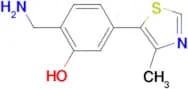 2-(AMINOMETHYL)-5-(4-METHYLTHIAZOL-5-YL)PHENOL