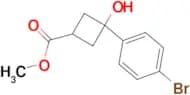 METHYL 3-(4-BROMOPHENYL)-3-HYDROXYCYCLOBUTANE-1-CARBOXYLATE