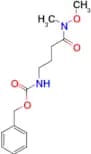 BENZYL 4-(METHOXY(METHYL)AMINO)-4-OXOBUTYLCARBAMATE