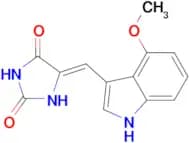 (Z)-5-((4-METHOXY-1H-INDOL-3-YL)METHYLENE)IMIDAZOLIDINE-2,4-DIONE