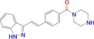 [4-[(E)-2-(1H-INDAZOL-3-YL)ETHENYL]PHENYL]-PIPERAZIN-1-YLMETHANONE