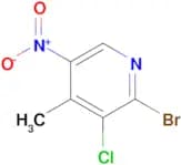 2-Bromo-3-chloro-4-methyl-5-nitropyridine