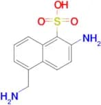2-Amino-5-(aminomethyl)naphthalene-1-sulfonic acid