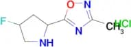 5-(4-fluoropyrrolidin-2-yl)-3-methyl-1,2,4-oxadiazole hydrochloride
