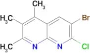 6-bromo-7-chloro-2,3,4-trimethyl-1,8-naphthyridine