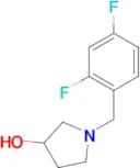 1-[(2,4-difluorophenyl)methyl]pyrrolidin-3-ol