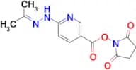2,5-Dioxopyrrolidin-1-yl 6-(2-(propan-2-ylidene)hydrazinyl)nicotinate