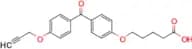 5-(4-(4-(Prop-2-yn-1-yloxy)benzoyl)phenoxy)pentanoic acid