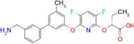 (R)-2-((6-((3′-(Aminomethyl)-5-methyl-[1,1′-biphenyl]-3-yl)oxy)-3,5-difluoropyridin-2-yl)oxy)butan…