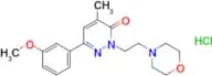 6-(3-Methoxyphenyl)-4-methyl-2-(2-morpholinoethyl)pyridazin-3(2H)-one hydrochloride