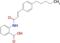 2-(3-(4-Pentylphenyl)acrylamido)benzoic acid