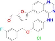 5-(4-((3-Chloro-4-((3-fluorobenzyl)oxy)phenyl)amino)quinazolin-6-yl)furan-2-carbaldehyde