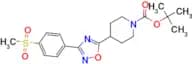 3-[4-(Methylsulfonyl)phenyl]-5-(1-boc-4-piperidyl)-1,2,4-oxadiazole
