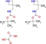 tert-butyl n-[(3-methylazetidin-3-yl)methyl]carbamate hemioxalate