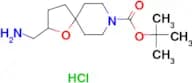 tert-butyl 2-(aminomethyl)-1-oxa-8-azaspiro[4.5]decane-8-carboxylate hydrochloride