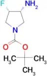 tert-butyl (3R,4S)-3-amino-4-fluoropyrrolidine-1-carboxylate