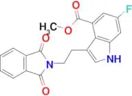 Methyl 3-(2-(1,3-dioxoisoindolin-2-yl)ethyl)-6-fluoro-1H-indole-4-carboxylate