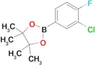 2-(3-Chloro-4-fluorophenyl)-4,4,5,5-tetramethyl-1,3,2-dioxaborolane