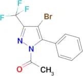 1-Acetyl-4-bromo-5(3)-phenyl-3(5)-(trifluoromethyl)pyrazole