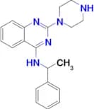 N-(1-Phenylethyl)-2-(piperazin-1-yl)quinazolin-4-amine