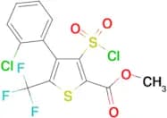 4-(2-Chloro-phenyl)-3-chlorosulfonyl-5-trifluoromethyl-thiophene-2-carboxylic acid methyl ester