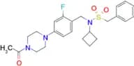 N-[4-(4-Acetyl-piperazin-1-yl)-2-fluoro-benzyl]-N-cyclobutyl-C-phenyl-methanesulfonamide