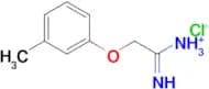 2-m-Tolyloxy-acetamidine; hydrochloride