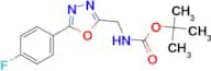 [5-(4-Fluoro-phenyl)-[1,3,4]oxadiazol-2-ylmethyl]-carbamic acid tert-butyl ester