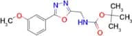 [5-(3-Methoxy-phenyl)-[1,3,4]oxadiazol-2-ylmethyl]-carbamic acid tert-butyl ester