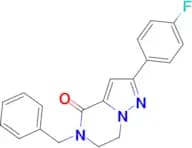 5-Benzyl-2-(4-fluoro-phenyl)-6,7-dihydro-5H-pyrazolo[1,5-a]pyrazin-4-one