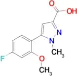 5-(4-Fluoro-2-methoxy-phenyl)-1-methyl-1H-pyrazole-3-carboxylic acid