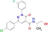 (S)-6-(4-Chlorophenyl)-2-(3-fluorophenyl)-N-(1-hydroxypropan-2-yl)-3-oxo-2,3-dihydropyridazine-4-c…