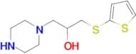 1-(Piperazin-1-yl)-3-(thiophen-2-ylthio)propan-2-ol