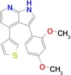 3-(2,4-Dimethoxyphenyl)-4-(thiophen-3-yl)-1H-pyrrolo[2,3-b]pyridine