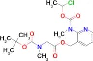 (2-(((1-Chloroethoxy)carbonyl)(methyl)amino)pyridin-3-yl)methyl 2-((tert-butoxycarbonyl)(methyl)am…