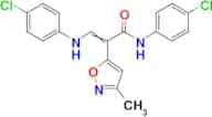 N-(4-Chlorophenyl)-3-((4-chlorophenyl)amino)-2-(3-methylisoxazol-5-yl)acrylamide