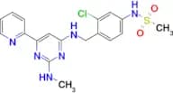 N-(3-Chloro-4-(((2-(methylamino)-6-(pyridin-2-yl)pyrimidin-4-yl)amino)methyl)phenyl)methanesulfona…