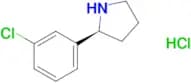 (S)-2-(3-Chlorophenyl)pyrrolidine hydrochloride