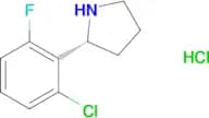 (R)-2-(2-Chloro-6-fluorophenyl)pyrrolidine hydrochloride