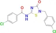 4-Chloro-N-(2-(4-chlorobenzyl)-3-oxo-2,3-dihydro-1,2,4-thiadiazol-5-yl)benzamide